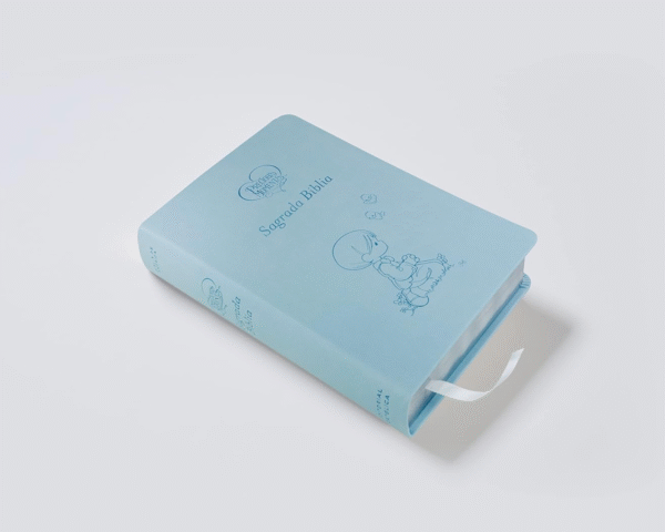 Biblia Católica Preciosos Momentos Azul Celeste - Imagen 3